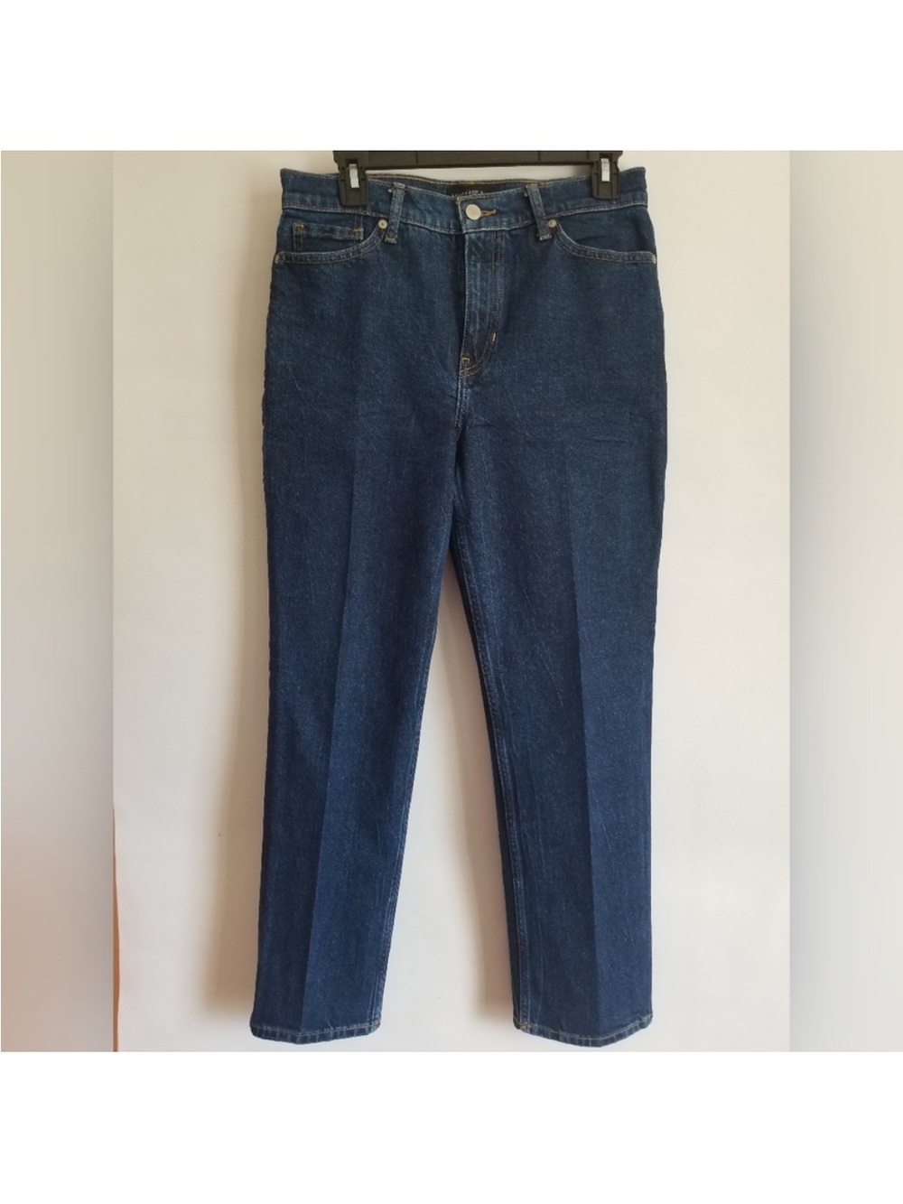Banana Republic Dark Wash Vintage Style High Rise Straight Leg Jeans 29S